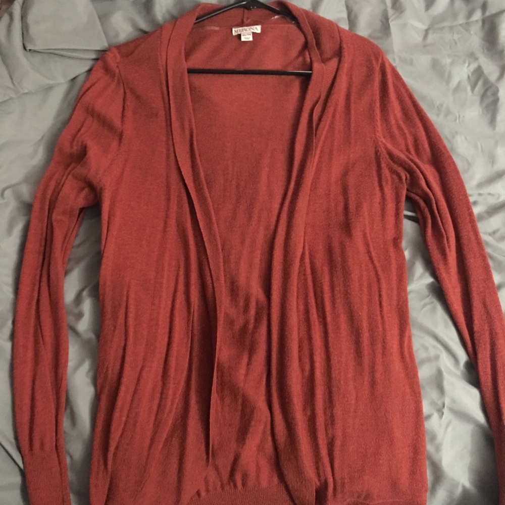 Sweater in rust orange